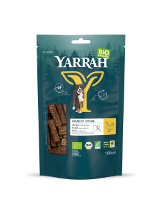 (DLA PSA) PRZYSMAK - PAŁECZKI Z KURCZAKIEM I SPIRULINĄ BIO 150 g - YARRAH