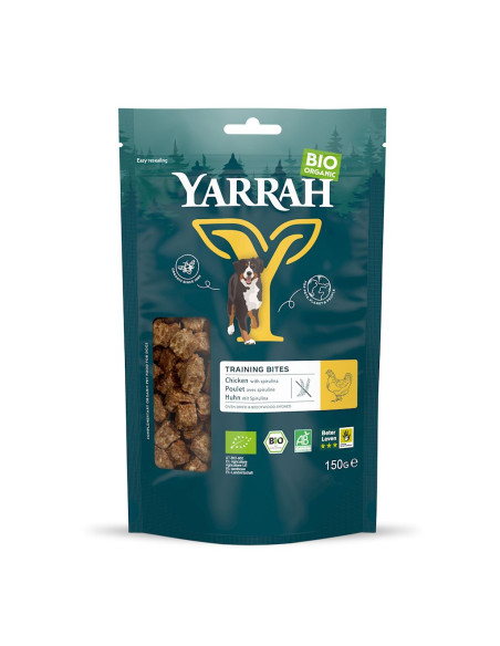 (DLA PSA) PRZYSMAK - KOSTKI TRENINGOWE Z KURCZAKIEM I SPIRULINĄ BIO 150 g - YARRAH