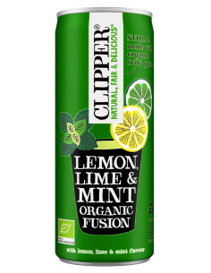 NAPÓJ OWOCOWY O SMAKU CYTRYNA - LIMONKA - MIĘTA BIO 250 ml - CLIPPER