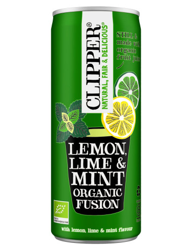 NAPÓJ OWOCOWY O SMAKU CYTRYNA - LIMONKA - MIĘTA BIO 250 ml - CLIPPER