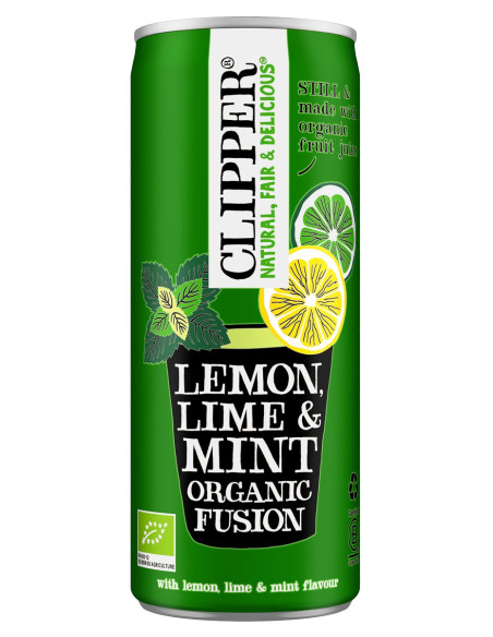 NAPÓJ OWOCOWY O SMAKU CYTRYNA - LIMONKA - MIĘTA BIO 250 ml - CLIPPER