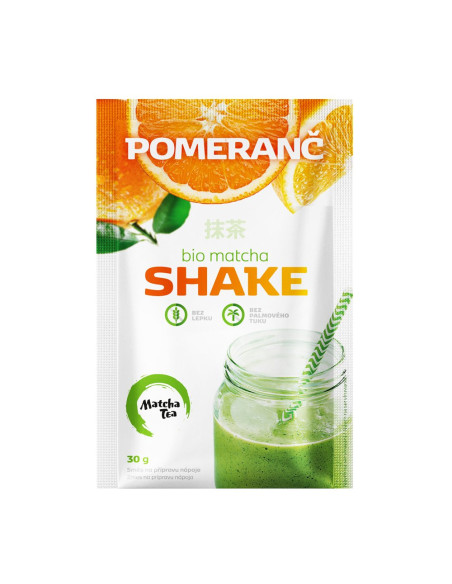 SHAKE Z MATCHĄ I POMARAŃCZĄ BEZGLUTENOWY BIO 30 g - AMYLON