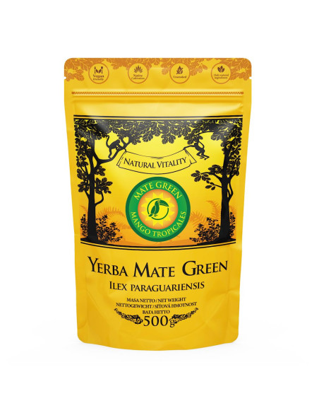 YERBA MATE MANGO TROPICALES 500 g - YERBA MATE GREEN