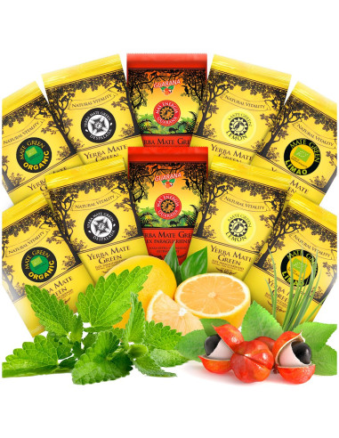YERBA MATE MIX (10 x 50 g) 500 g - YERBA MATE GREEN