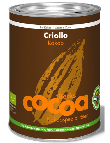 KAKAO CRIOLLO SPROSZKOWANE ODTŁUSZCZONE BEZGLUTENOWE BIO 200 g - BECKS COCOA