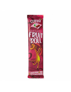 PRZEKĄSKA ROLL JABŁKO - WIŚNIA BEZ DODATKU CUKRÓW BEZGLUTENOWA BIO 12 g - CSINTA