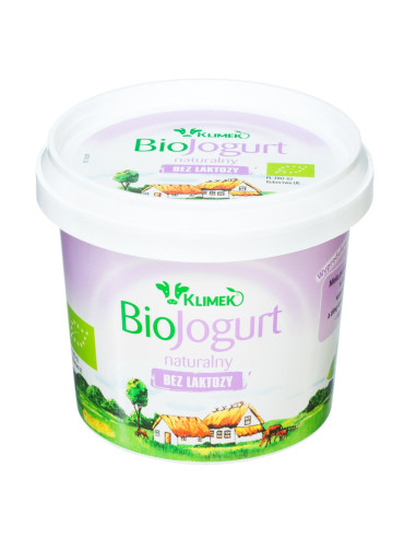 JOGURT NATURALNY BEZ LAKTOZY 2 % BIO 330 g - KLIMEKO