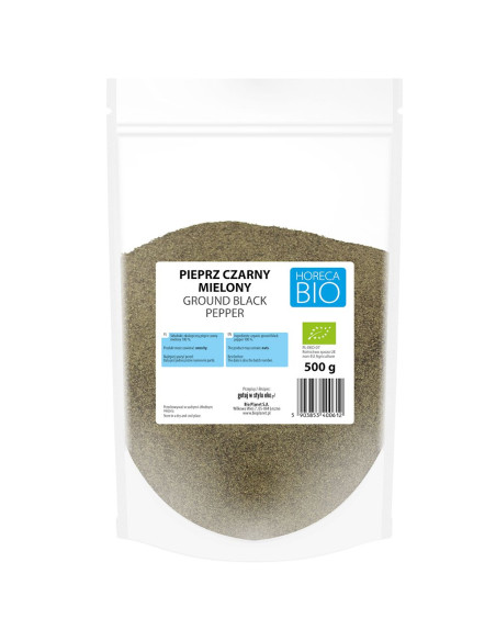 PIEPRZ CZARNY MIELONY BIO 500 g - HORECA (BIO PLANET)