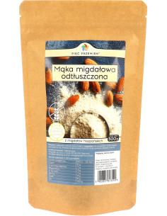 MĄKA MIGDAŁOWA ODTŁUSZCZONA BEZGLUTENOWA 500 g - PIĘĆ PRZEMIAN