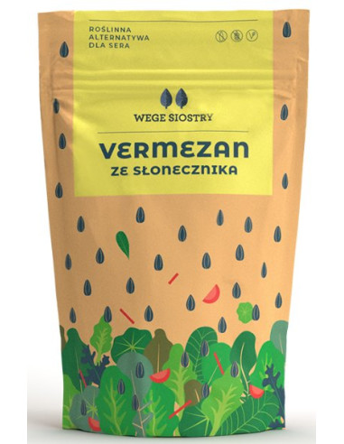 WEGAŃSKA ALTERNATYWA SERA TWARDEGO TARTEGO ZE SŁONECZNIKA BEZGLUTENOWA 90 g - WEGE SIOSTRY