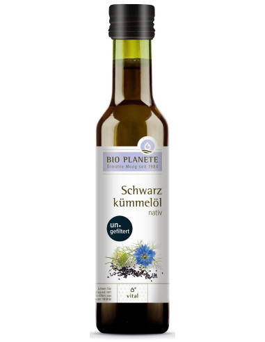 OLEJ Z CZARNUSZKI NIEFILTROWANY TŁOCZONY NA ZIMNO BIO 250 ml - BIO PLANETE