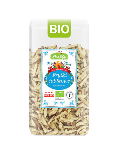FRYTKI JABŁKOWE BEZGLUTENOWE BIO (POLSKA) 60 g - BIO RAJ