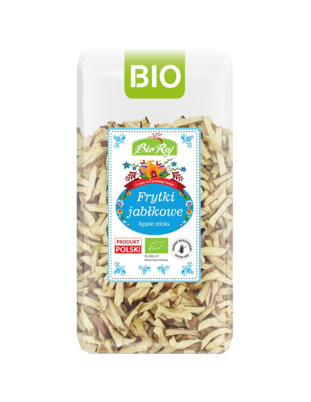 FRYTKI JABŁKOWE BEZGLUTENOWE BIO (POLSKA) 60 g - BIO RAJ