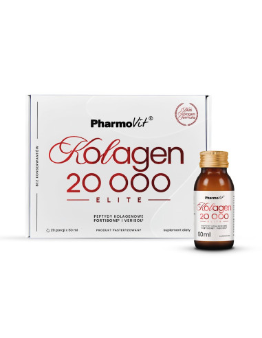 KOLAGEN (20 000 mg) ELITE SHOT BEZGLUTENOWY 60 ml - PHARMOVIT