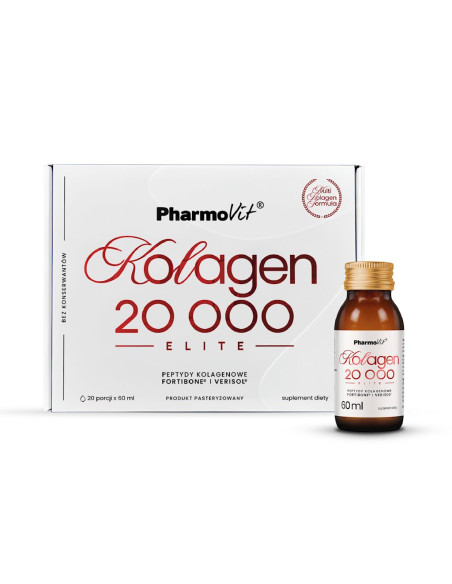 KOLAGEN (20 000 mg) ELITE SHOT BEZGLUTENOWY 60 ml - PHARMOVIT