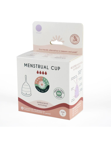 KUBECZEK MENSTRUACYJNY FIOLETOWY ROZMIAR S - FEMI.EKO