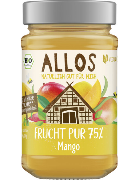 MUS Z MANGO (75 % OWOCÓW) BEZGLUTENOWY BIO 200 g - ALLOS