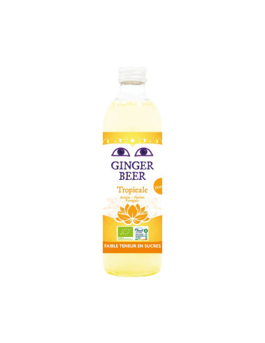 PIWO IMBIROWE O SMAKU OWOCÓW TROPIKALNYCH BEZALKOHOLOWE FAIR FOR LIFE BIO 750 ml - KARMA