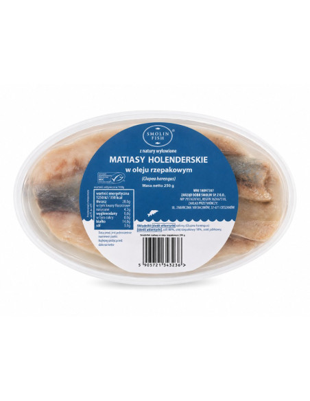 MATIAS MSC W OLEJU RZEPAKOWYM 250 g - SMOLIN FISH (NA ZAMÓWIENIE)