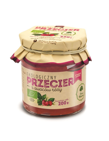 PRZECIER Z OWOCÓW RÓŻY BIO 200 g - DARY NATURY