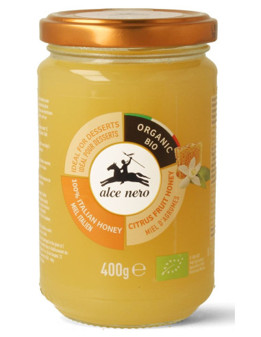 MIÓD Z KWIATÓW CYTRUSOWYCH BIO 400 g - ALCE NERO