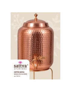 MIEDZIANY BANIACZEK NA WODĘ 5 L - SATTVA (AYURVEDA)