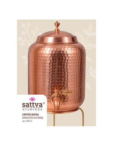 MIEDZIANY BANIACZEK NA WODĘ 5 L - SATTVA (AYURVEDA)