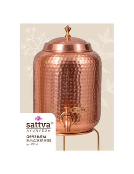 MIEDZIANY BANIACZEK NA WODĘ 5 L - SATTVA (AYURVEDA)