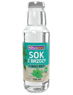 SOK Z BRZOZY O SMAKU MIĘTY 750 ml - NATURAVENA