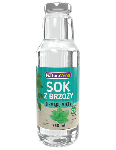 SOK Z BRZOZY O SMAKU MIĘTY 750 ml - NATURAVENA