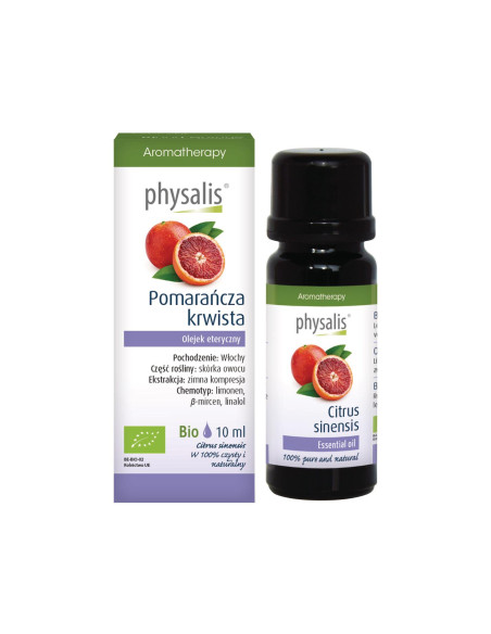OLEJEK ETERYCZNY POMARAŃCZA KRWISTA BIO 10 ml - PHYSALIS