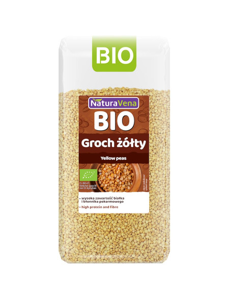 GROCH ŻÓŁTY BIO 400 g - NATURAVENA