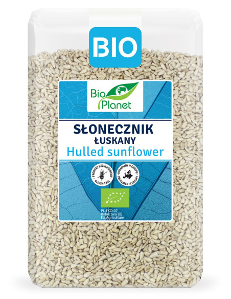SŁONECZNIK ŁUSKANY BEZGLUTENOWY BIO 1,5 kg - BIO PLANET