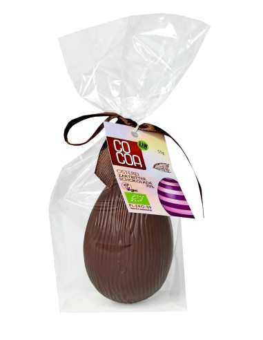 JAJKO Z CIEMNEJ CZEKOLADY 70 % BIO 55 g - COCOA (PRODUKT SEZONOWY)