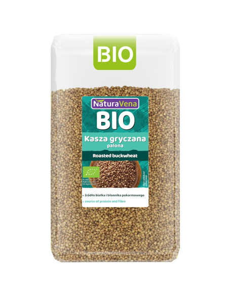 KASZA GRYCZANA PALONA BIO 1 kg - NATURAVENA