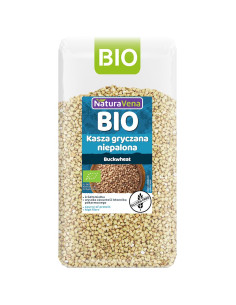 KASZA GRYCZANA NIEPALONA BEZGLUTENOWA BIO 500 g - NATURAVENA