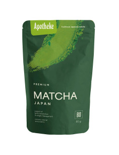 HERBATA ZIELONA MATCHA JAPOŃSKA BIO 80 g - APOTHEKE