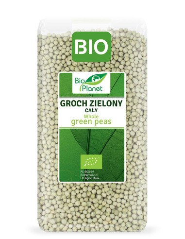 GROCH ZIELONY CAŁY BIO 500 g - BIO PLANET
