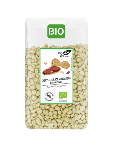 ORZESZKI ZIEMNE PRAŻONE BEZ SOLI BIO 1 kg - BIO PLANET
