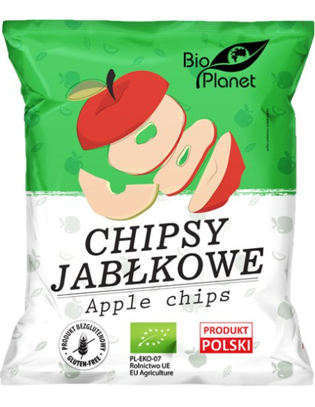 CHIPSY JABŁKOWE BEZGLUTENOWE BIO 100 g - BIO PLANET