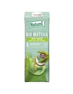 NAPÓJ RYŻOWO - KOKOSOWY Z MATCHĄ BEZ DODATKU CUKRÓW BIO 1 L - NATUMI