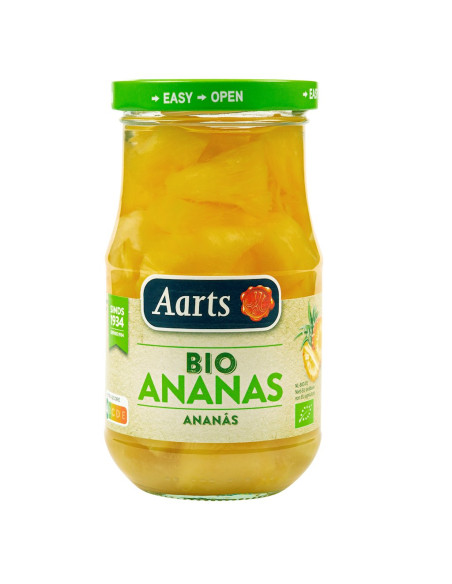 ANANAS KAWAŁKI W LEKKIM SYROPIE BIO 350 g (190 g) (SŁOIK) - AARTS