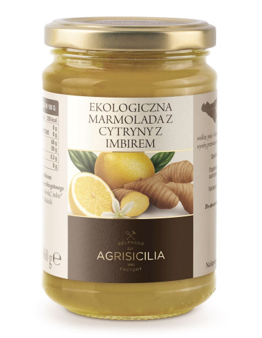 MARMOLADA Z CYTRYN Z IMBIREM BIO 360 g - AGRISICILIA (PRODUKT SEZONOWY)