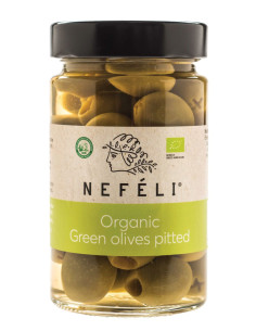 OLIWKI ZIELONE BEZ PESTEK W ZALEWIE BIO 295 g (140 g) - NEFELI