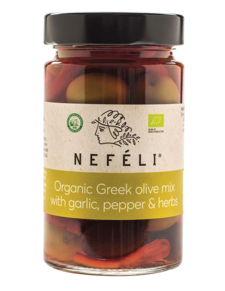 OLIWKI MIX BEZ PESTEK W ZALEWIE BIO 295 g (140 g) - NEFELI