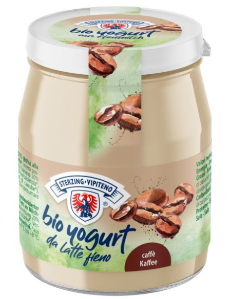 JOGURT KAWOWY Z MLEKA SIENNEGO BEZGLUTENOWY BIO 150 g (SŁOIK) - STERZING-VIPITENO