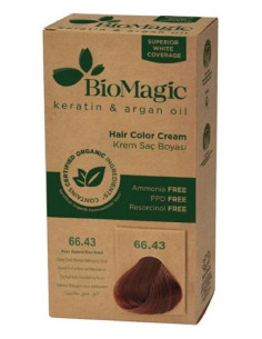 FARBA DO WŁOSÓW BARDZO CIEMNY MAHONIOWY BLOND (66.43) 250 g - BIOMAGIC