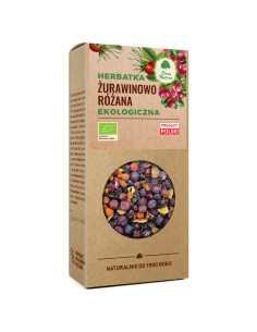HERBATKA ŻURAWINOWO - RÓŻANA BIO 100 g - DARY NATURY