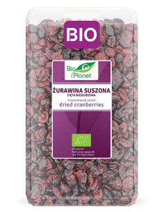 ŻURAWINA SUSZONA CIĘTA NIESŁODZONA BIO 1 kg - BIO PLANET