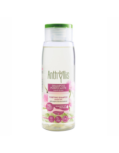 SZAMPON DO WŁOSÓW PRZTŁUSZCZAJĄCYCH SIĘ Z EKSTRAKTEM Z ŁOPIANU ECO 300 ml - ANTHYLLIS